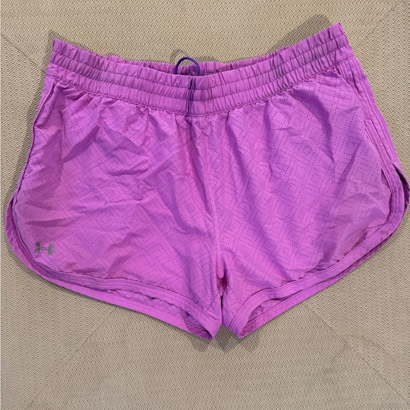 Under Armour Women's Lavender Athletic Shorts - Picture 1 of 3